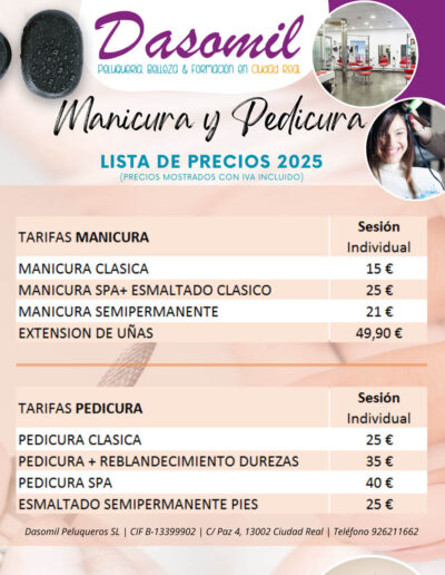 Precios MANICURA Y PEDICURA Ciudad Real