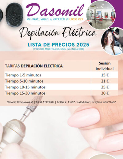Precios DEPILACION ELECTRICA Ciudad Real